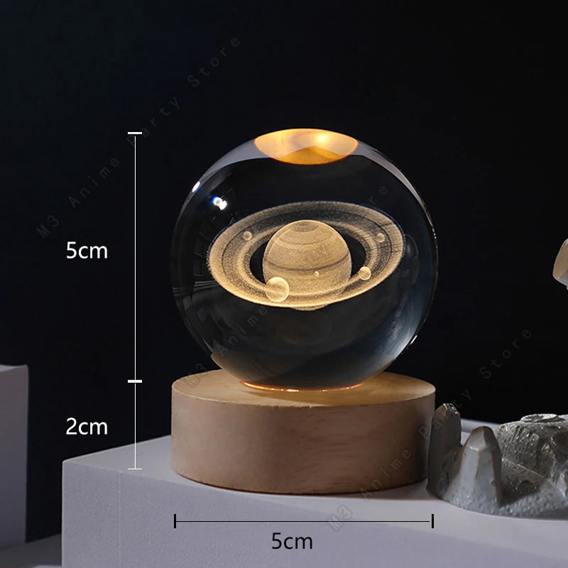 SaturnGlow™ Crystal Galaxy Lamp - 5cm