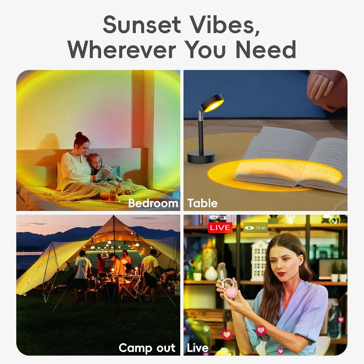 SunAura™ Sunset Projection Lamp