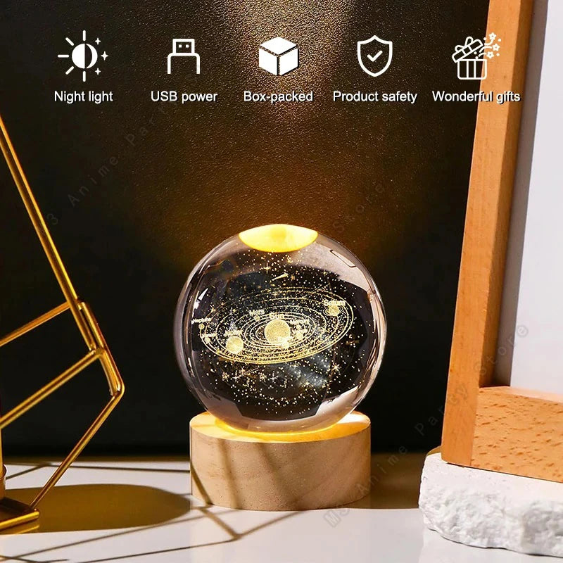 SaturnGlow™ Crystal Galaxy Lamp - 5cm